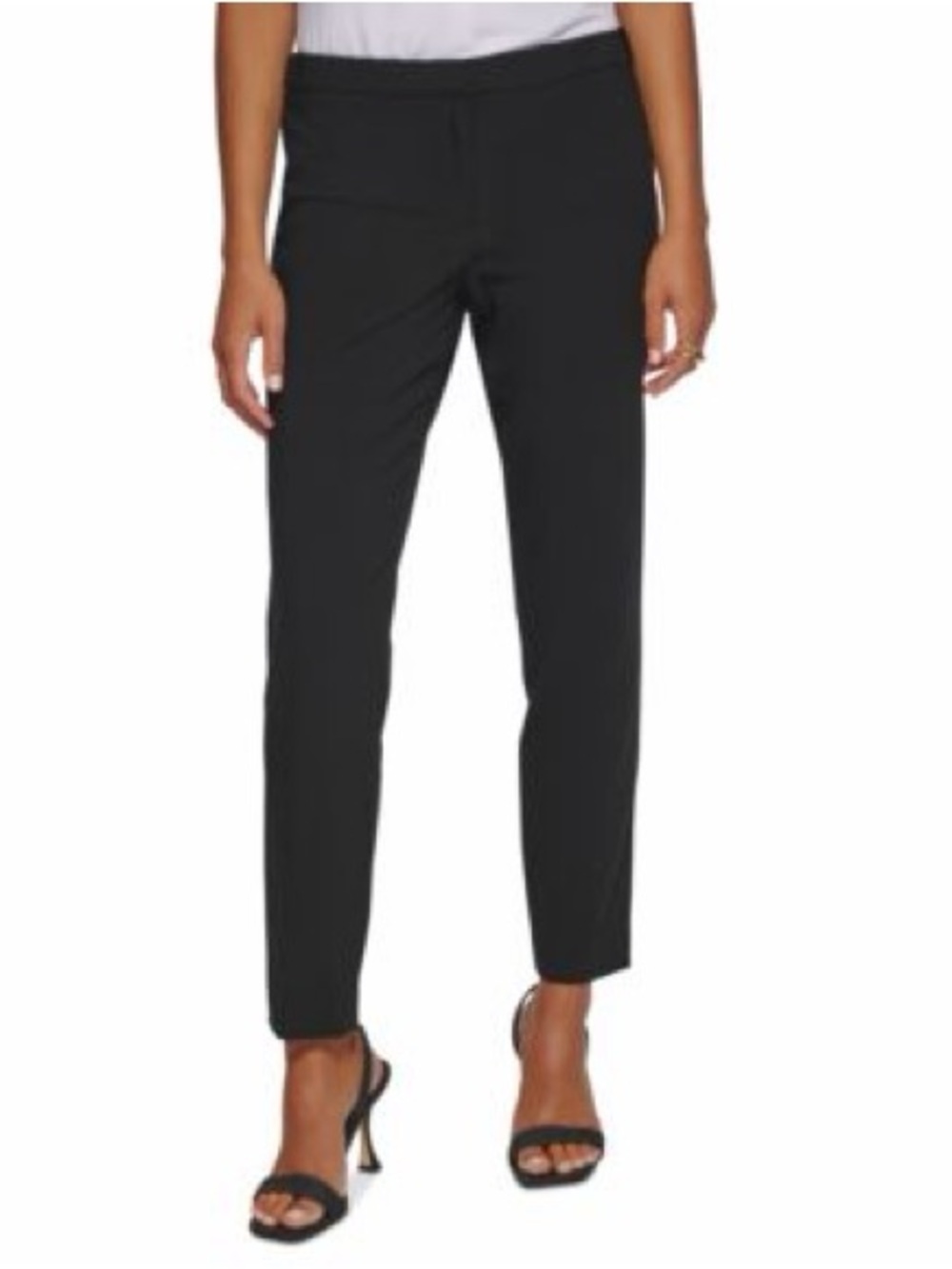 Calvin Klein Black Cropped Highline Pants